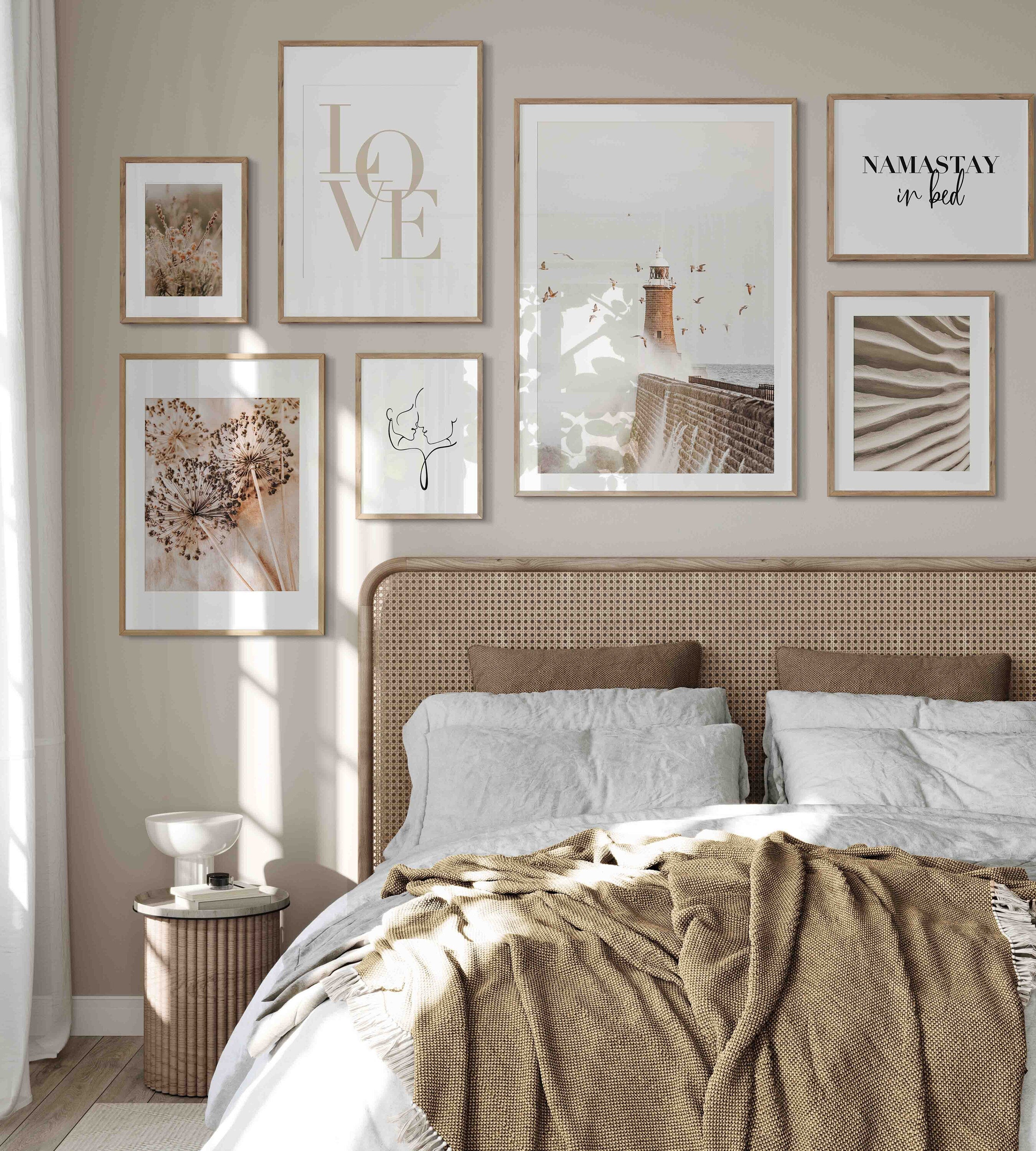 Typography Poster with text “Namastay in bed”