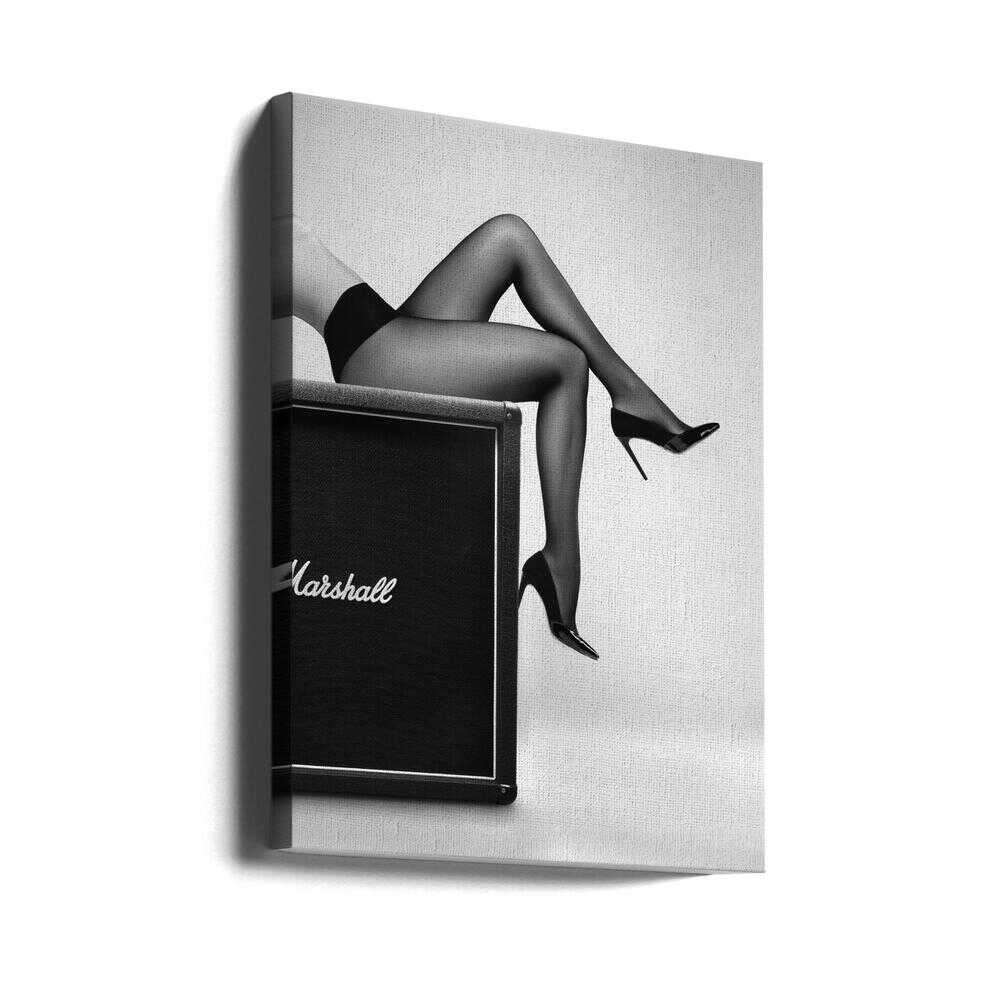 High heels resting on a Marshall amp. Rock n Legs is pure rock attitude with a sensual twist — made for music lovers and rule breakers.

Photographer: David Drake