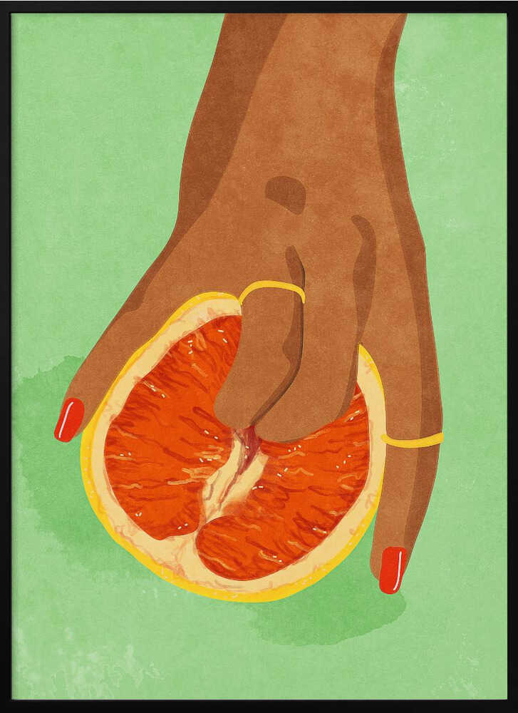 Juicy, cheeky, and impossible to ignore. This art piece is all about playful temptation.
Art by Raissa Oltmanns