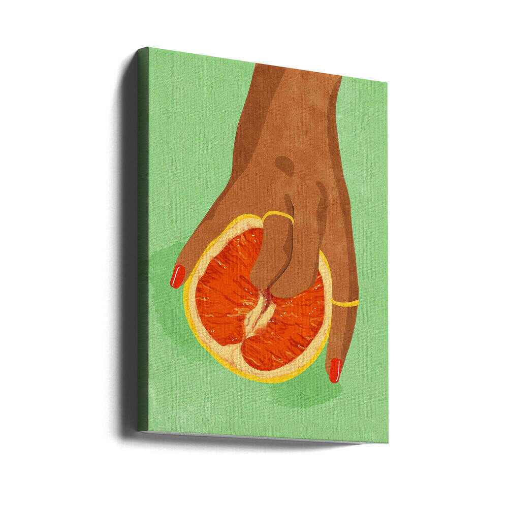 Juicy, cheeky, and impossible to ignore. This art piece is all about playful temptation.
Art by Raissa Oltmanns