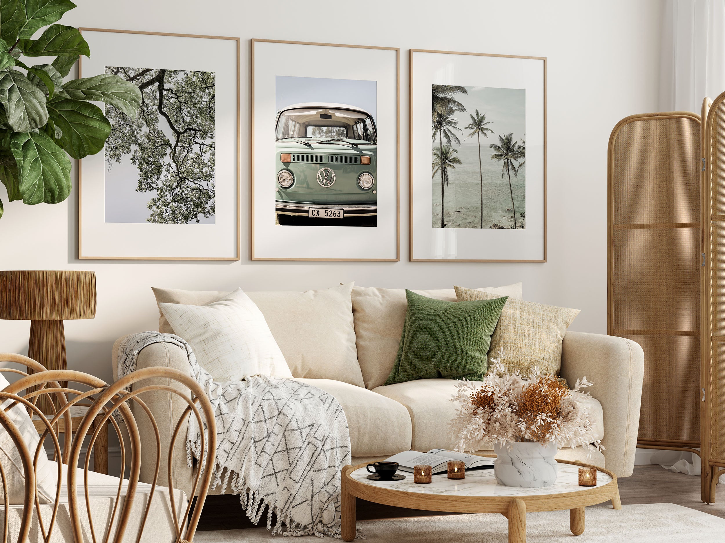 Green Volkswagen Van