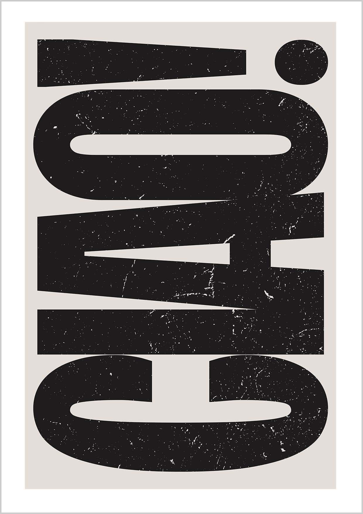 Ciao-Typografie-Poster