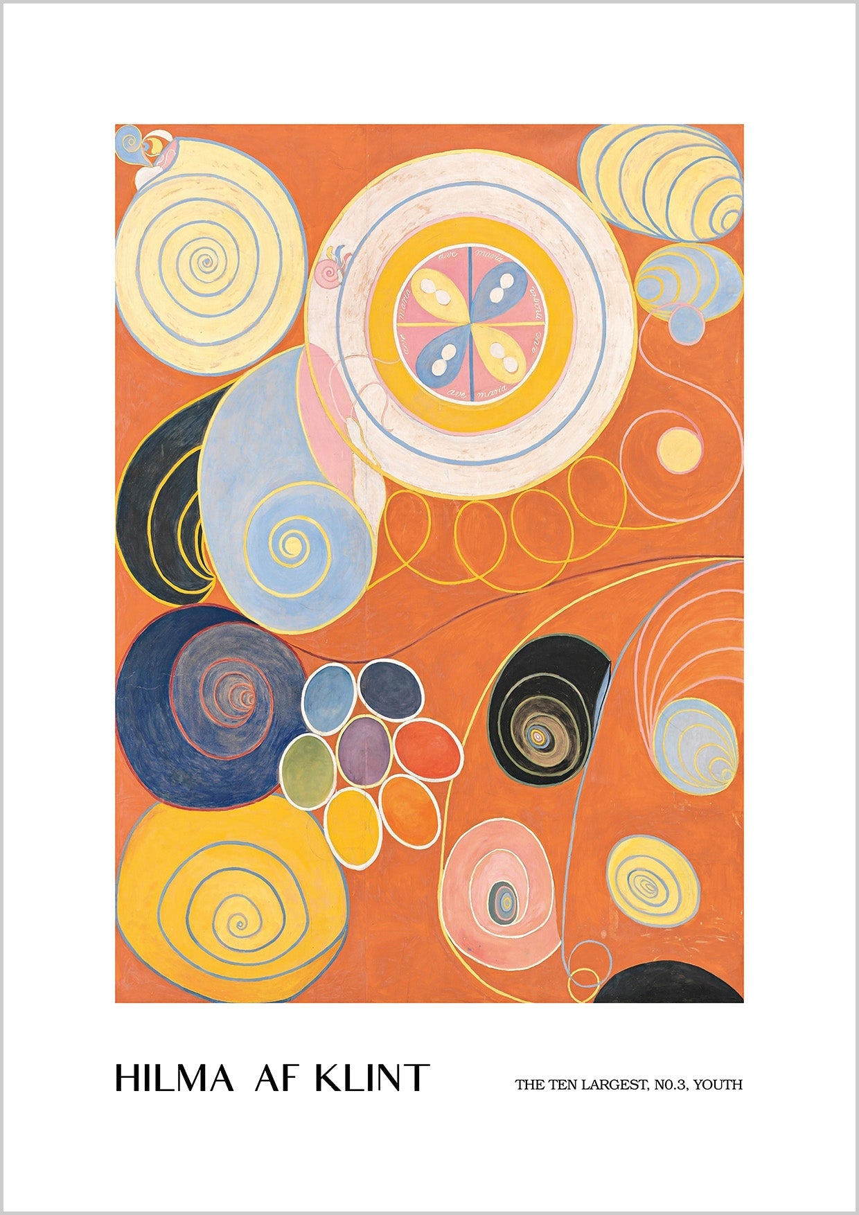 Reproduction printing of Hilma af Klint The Ten Largest Collection N03 - Youth