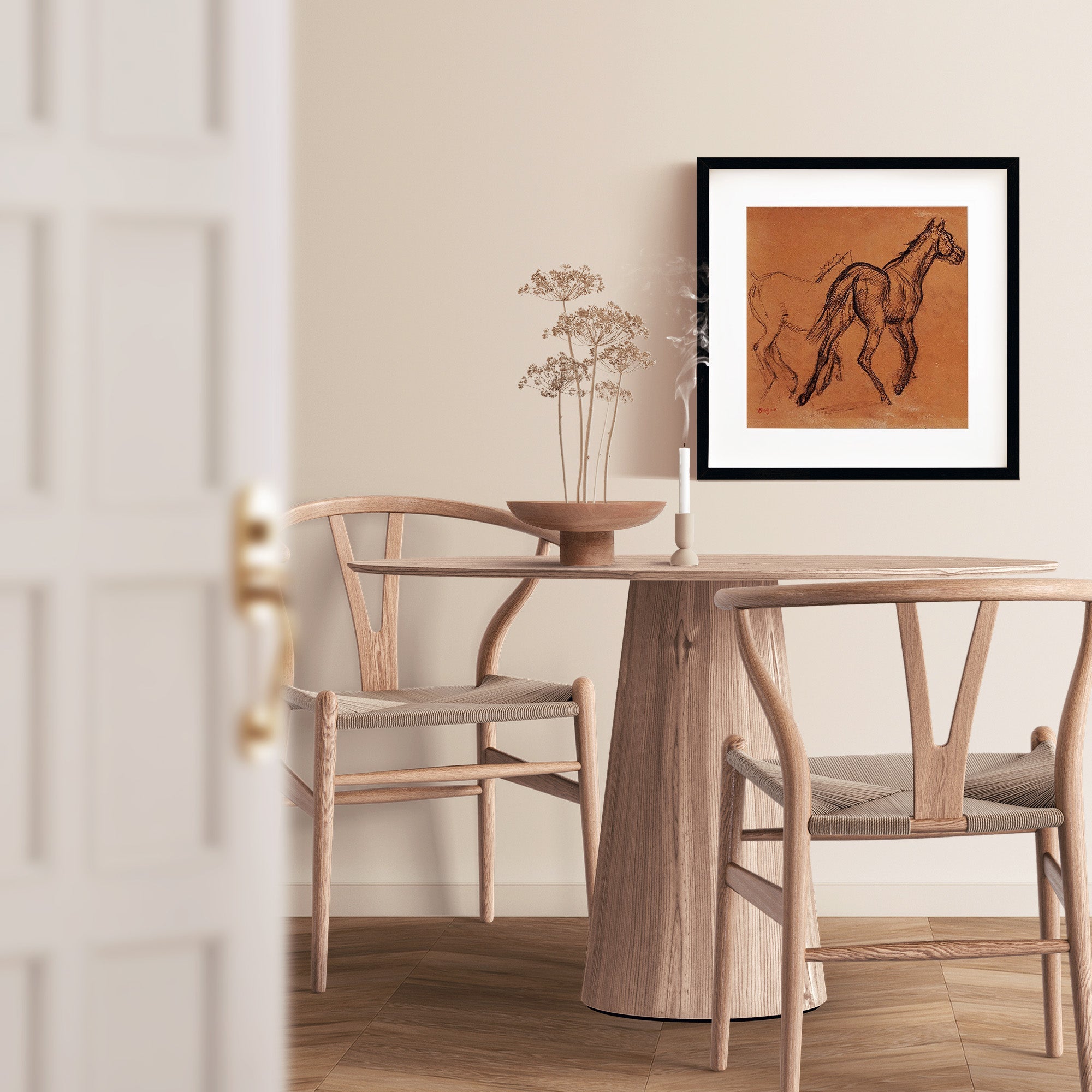 Horse study sketch by Edgar Degas. Large poster, canvas and framing options in different color. Free & fast shipping to US, EU & UK.