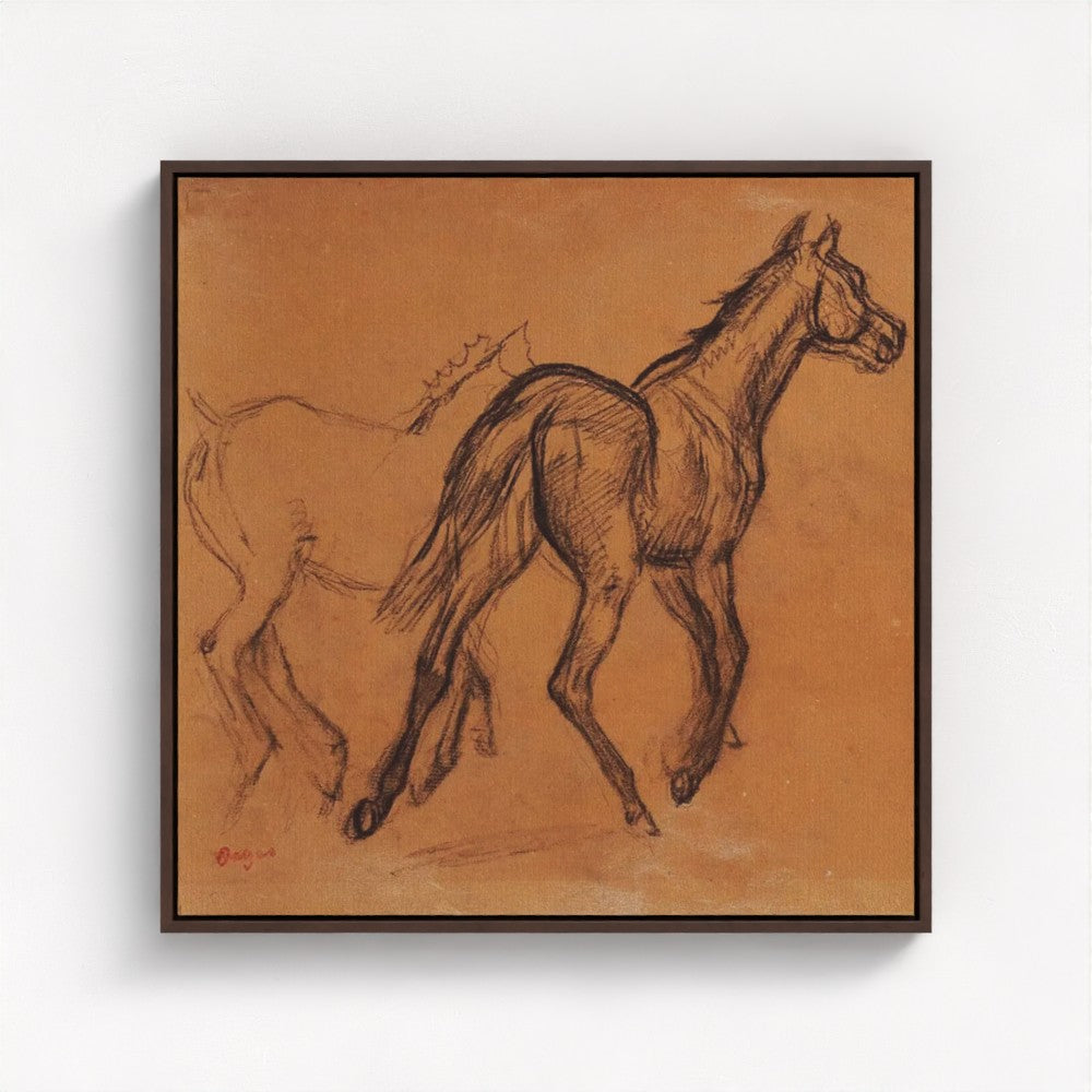 Horse study sketch by Edgar Degas. Large poster, canvas and framing options in different color. Free & fast shipping to US, EU & UK.