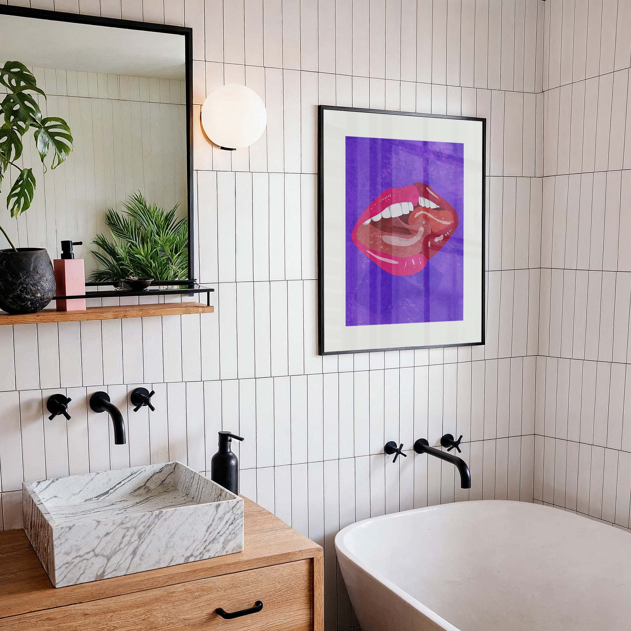 Bold lips, fierce energy. A pop of color that turns heads instantly.
Art by Raissa Oltmanns