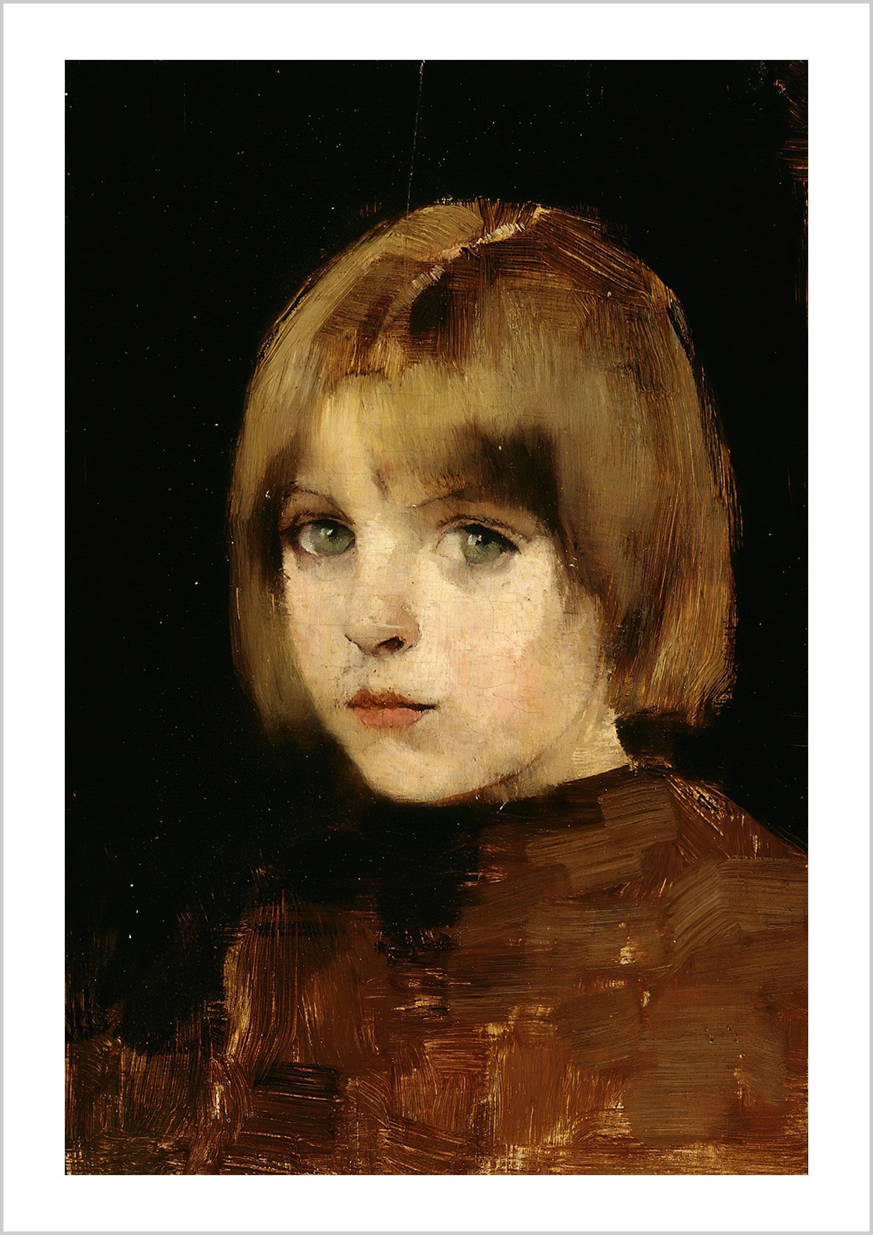 Vintage portrait painting Girl From Eydtkuhne Ii (1927) Helene Schjerfbeck