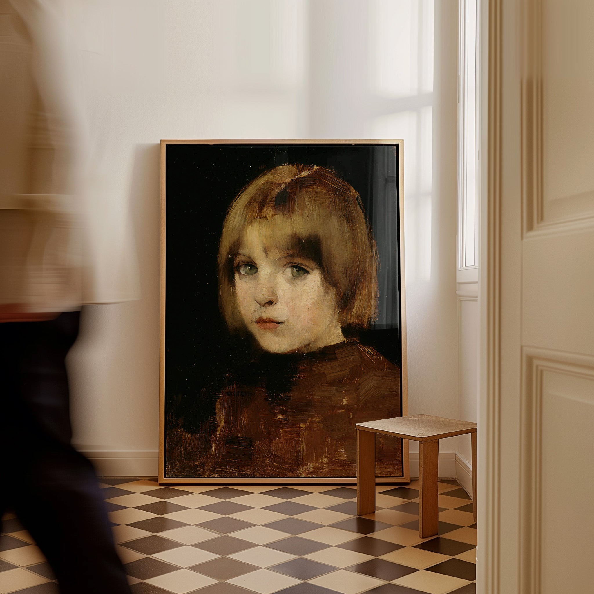 Vintage portrait painting Girl From Eydtkuhne Ii (1927) Helene Schjerfbeck