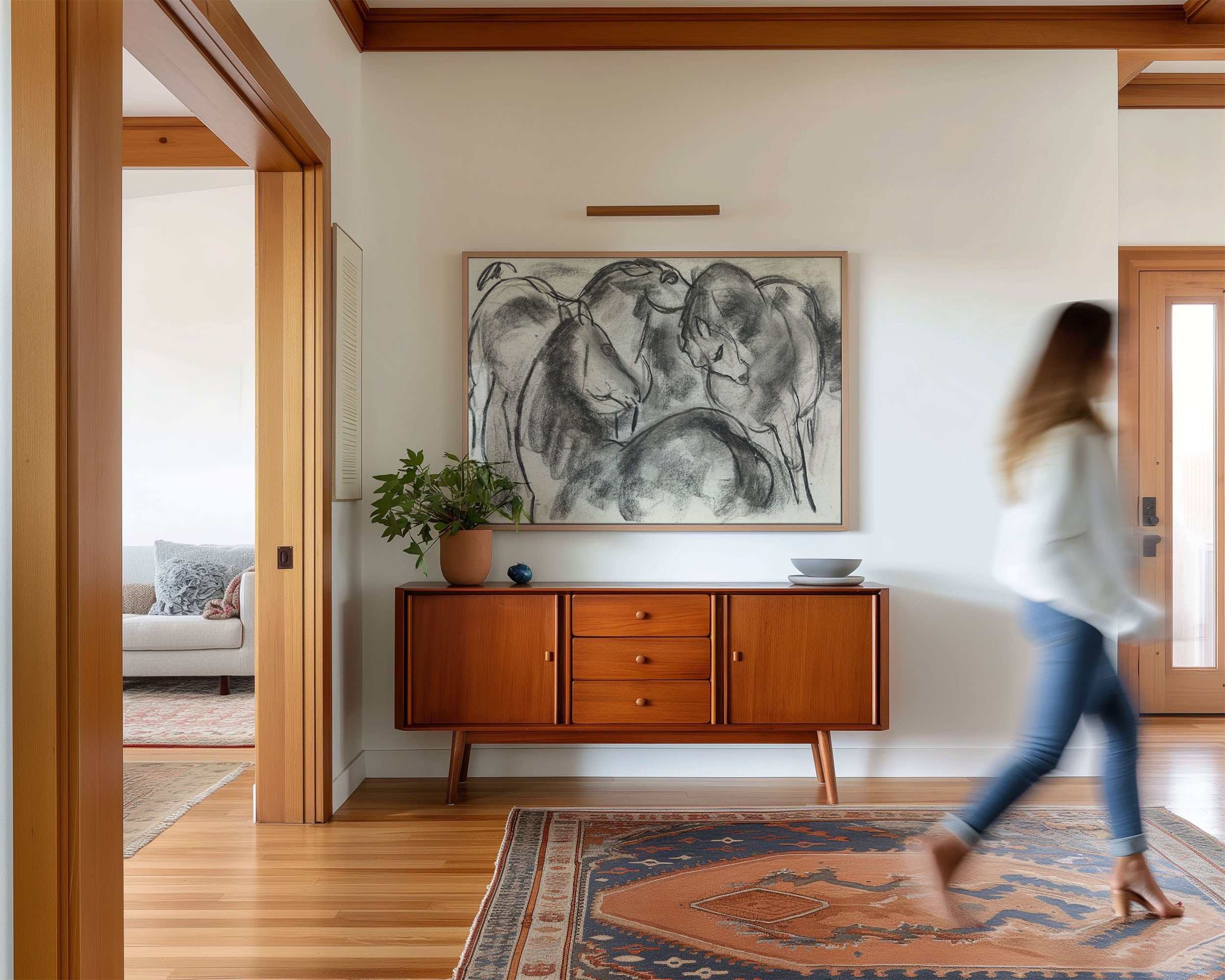 Affiche Croquis de Cheval - Paard in Beweging