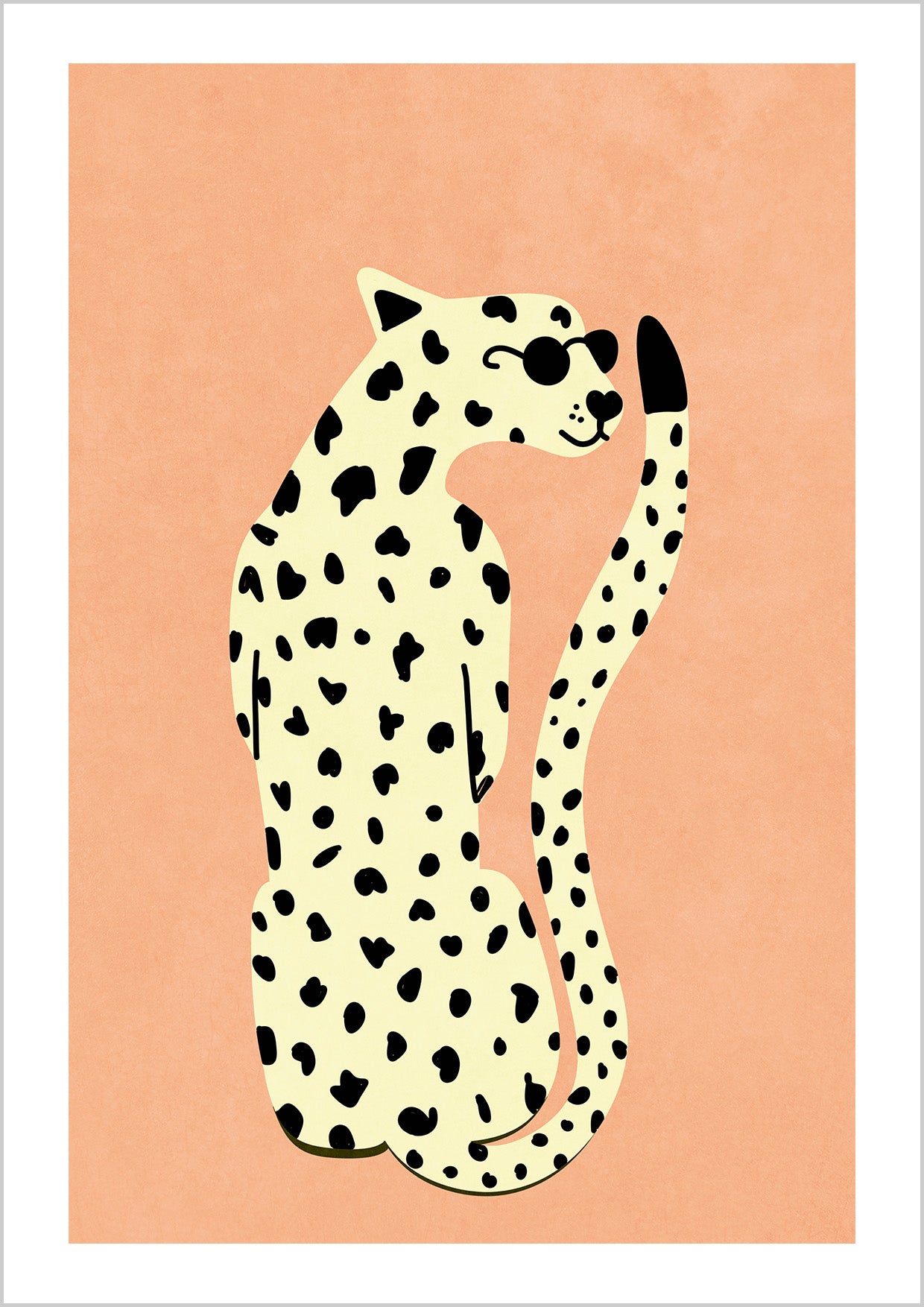 Chic spots and cool vibes. A modern twist on wild elegance, Cheetah.
Art by Raissa Oltmanns