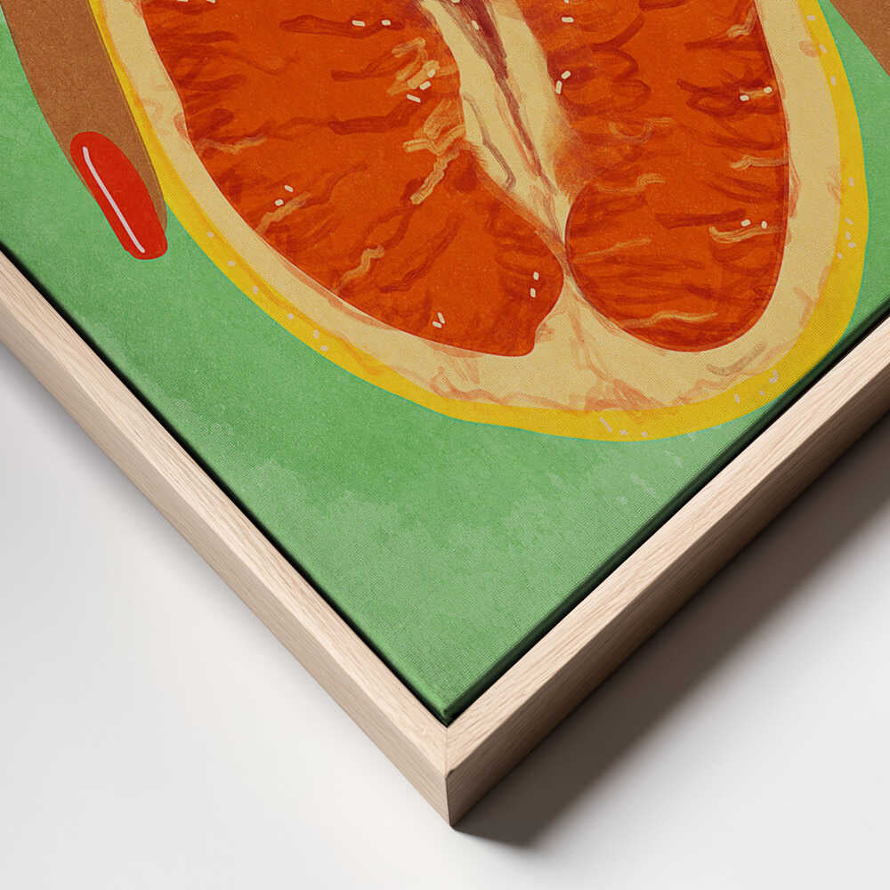 Juicy, cheeky, and impossible to ignore. This art piece is all about playful temptation.
Art by Raissa Oltmanns