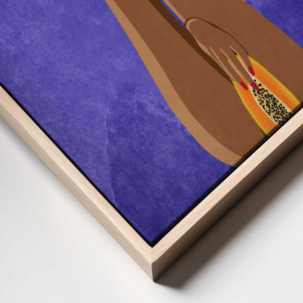 Juicy, bold, and a little provocative. This papaya doesn’t play shy.
Art by Raissa Oltmanns