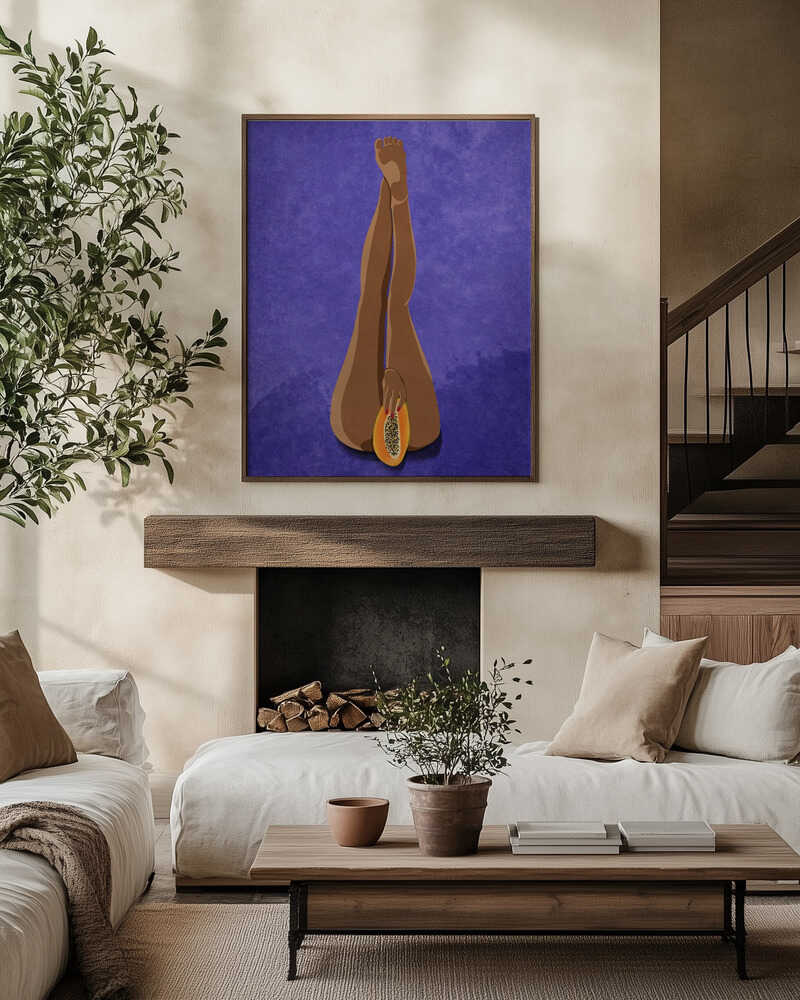 Juicy, bold, and a little provocative. This papaya doesn’t play shy.
Art by Raissa Oltmanns
