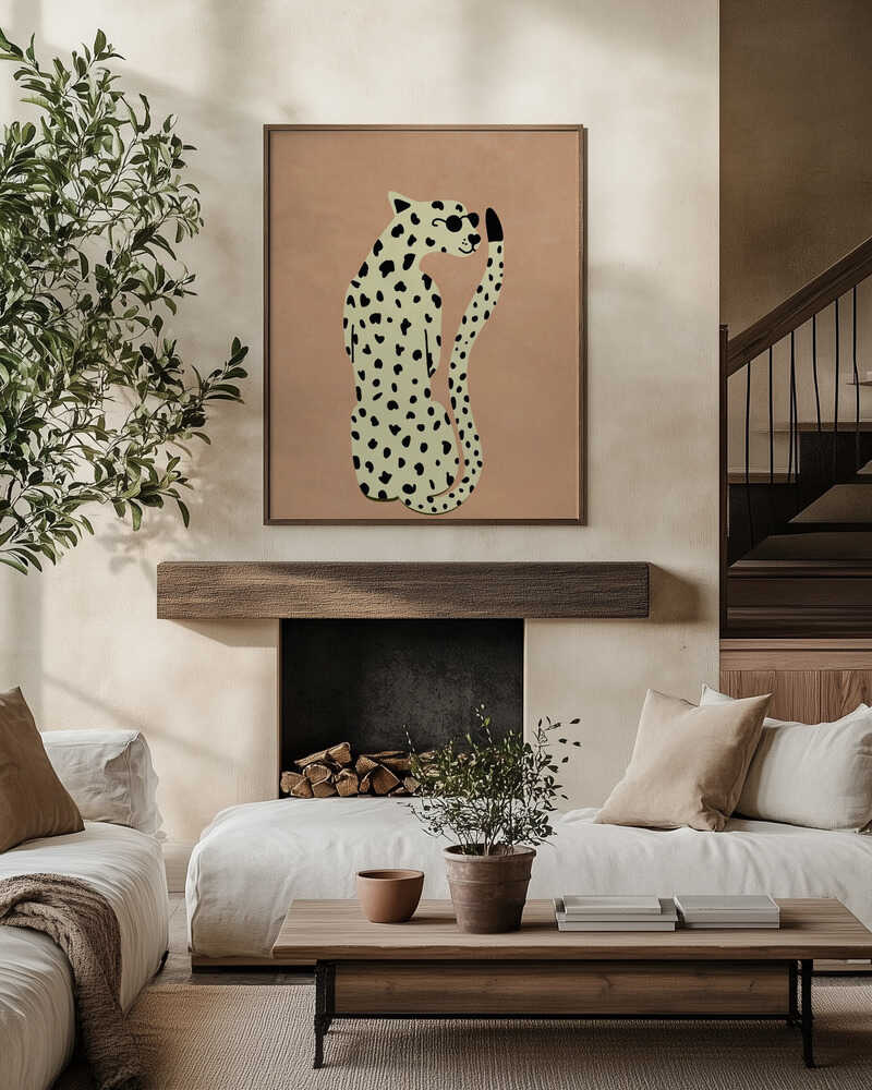 Chic spots and cool vibes. A modern twist on wild elegance, Cheetah.
Art by Raissa Oltmanns