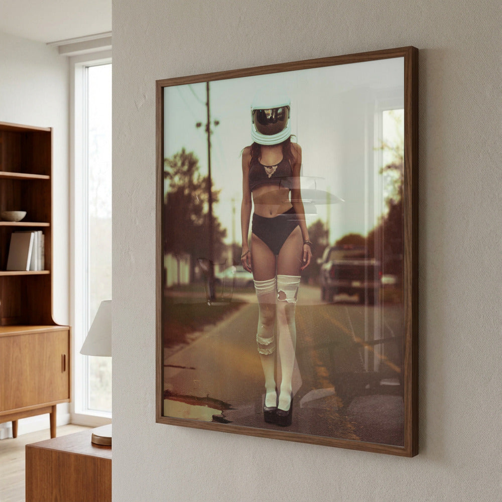 Sunset Roller Girl- Photography collection art print